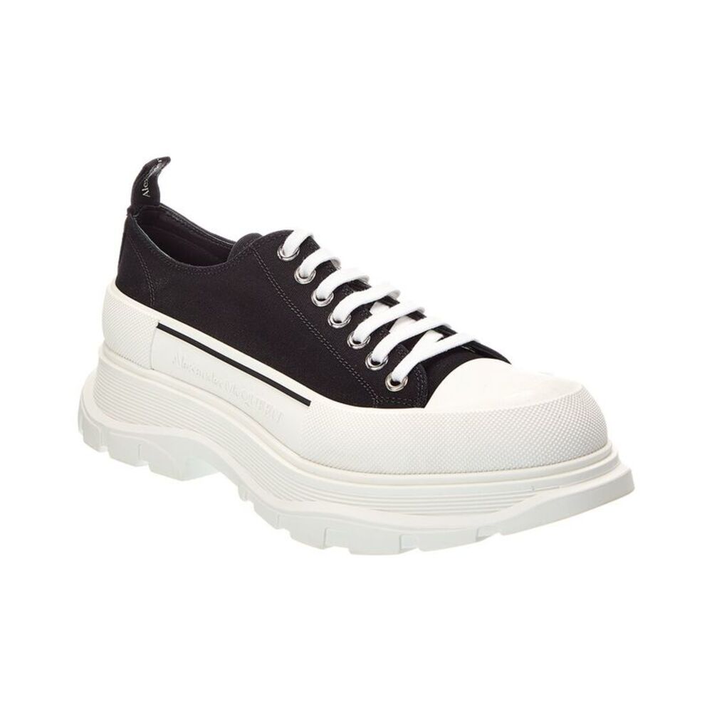Alexander Mcqueen Tread Slick Canvas Sneaker, Black